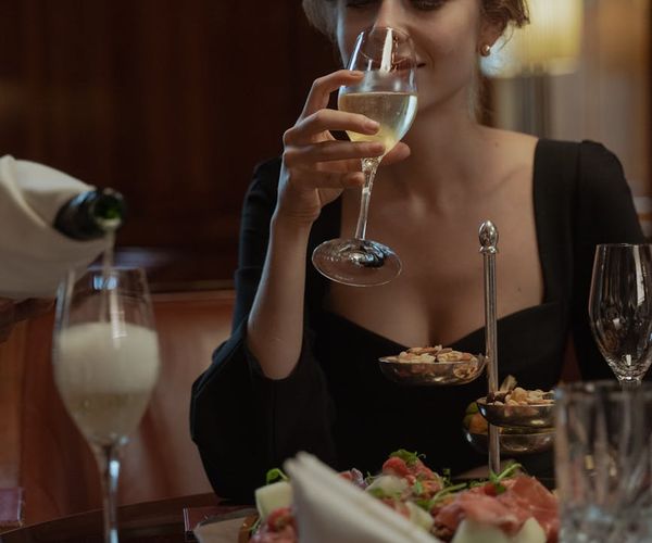 Fine dining restaurant with elegant ambiance and cuisine